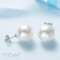 گوشواره نقره کوبیک QE-4507