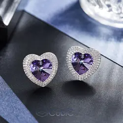گوشواره نقره کوبیک QE-0009-B
