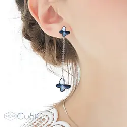 گوشواره نقره کوبیک QP_9209