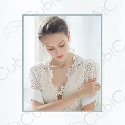 دستبند نقره کوبیک QB-0302