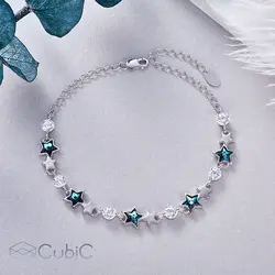 دستبند نقره کوبیکQB-6406