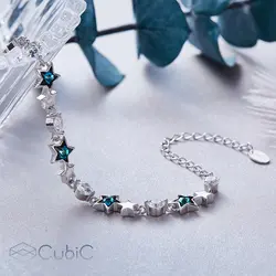 دستبند نقره کوبیکQB-6406