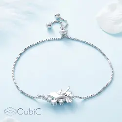 دستبند نقره کوبیک QB-1606