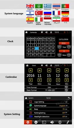 ضبط و مانیتور صفحه نمایش لمسی ماشین  EINCAR