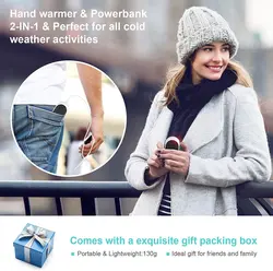 گرم کن دستی شارژِی و پاوربانک مارک