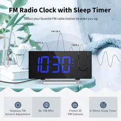 ساعت رومیزی دیجیتال لیزردار FM دار