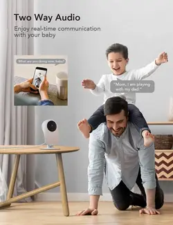 دوربین مانیتور کودک دید در شب و تشخیص صدا noole 1080p