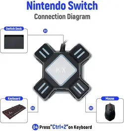 آداپتور مکبازل KX Keyboard & Mouse Converter برای N-Switch/Xbox One/PS4/PS3