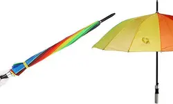 چتر طرح رنگین کمان