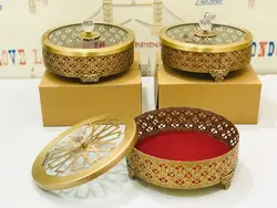 شکلات خوری فلزی گرد سابین