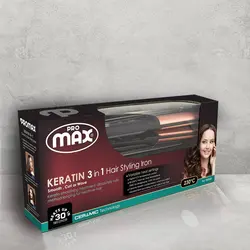 اتو مو و حالت دهنده مو کراتین پرومکس مدل 5858K