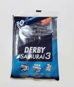 ژیلت دربی ۱۰ عددی - ۳ لبه - سری متحرک و صابون دار