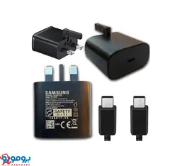 شارژر دیواری 25 وات سامسونگ مدل 25W EP-TA800 به همراه کابل  |سوپر فست شارژ | ویتنام | اصلی | گارانتی تعویض| سه پین | + به همراه هدیه