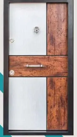 درب ضدسرقت#باقفل تیپ ترک رویه PVC لامینوکس