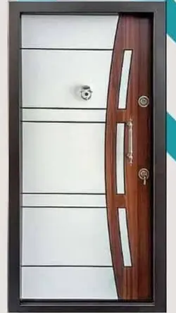 درب ضدسرقت#باقفل تیپ ترک رویهPVCلامینوکس