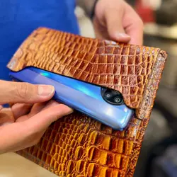 کیف پول کتی مردانه چرم طبیعی مدل acc29