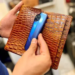 کیف پول کتی مردانه چرم طبیعی مدل acc29