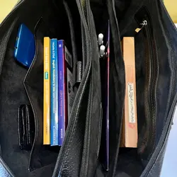 کیف اداری مردانه چرم طبیعی گاوی بیورا مدل eez31