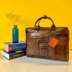 کیف اداری مردانه چرم طبیعی گاوی بیورا مدل eez34
