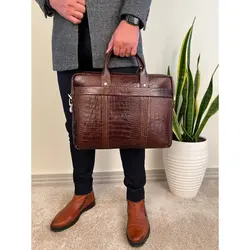 کیف اداری مردانه چرم طبیعی گاوی بیورا مدل eez34