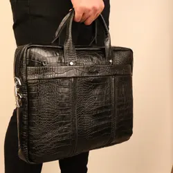 کیف اداری مردانه چرم طبیعی گاوی بیورا مدل eez34