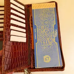 کیف دسته چک چرم طبیعی بیورا مدل acc35