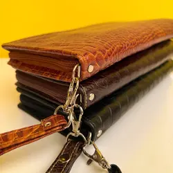 کیف دسته چک چرم طبیعی بیورا مدل acc35