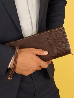 کیف دسته چک مردانه بیورا مدل لیزارد کد KDCH03