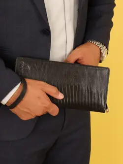 کیف دسته چک مردانه بیورا مدل لیزارد کد KDCH03