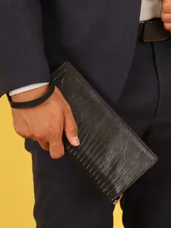 کیف دسته چک مردانه بیورا مدل لیزارد کد KDCH03