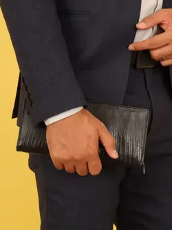 کیف دسته چک مردانه بیورا مدل لیزارد کد KDCH03