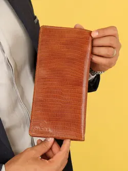 کیف دسته چک مردانه بیورا مدل لیزارد کد KDCH03