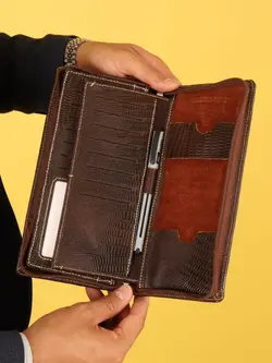 کیف دسته چک مردانه بیورا مدل لیزارد کد KDCH03