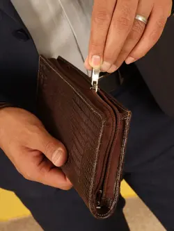 کیف دسته چک مردانه بیورا مدل لیزارد کد KDCH03