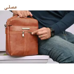 کیف دوشی مردانه چرم صنعتی سایز بزرگ بیورا مدل dbb50