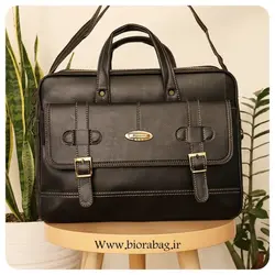 کیف اداری چرم صنعتی اداری زیپی بیورا مدل eez1