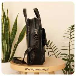 کیف اداری چرم صنعتی اداری زیپی بیورا مدل eez1