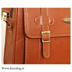 کیف اداری چرم صنعتی اداری زیپی بیورا مدل eez1