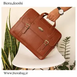 کیف اداری چرم صنعتی اداری زیپی بیورا مدل eez1