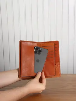 ست هدیه مردانه بیورا مدل چرم طبیعی کد acc34