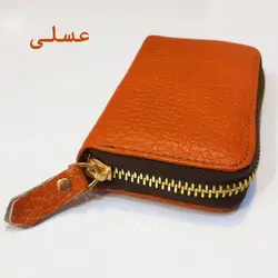 کیف کارت مردانه آکاردئونی چرم طبیعی بیورا مدل acc9