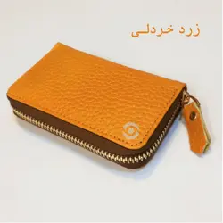 کیف کارت مردانه آکاردئونی چرم طبیعی بیورا مدل acc9