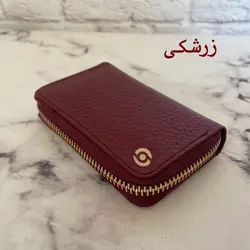 کیف کارت مردانه آکاردئونی چرم طبیعی بیورا مدل acc9