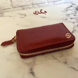 کیف کارت مردانه آکاردئونی چرم طبیعی بیورا مدل acc9