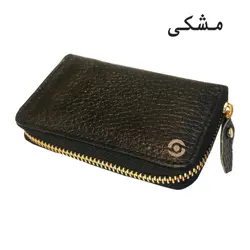 کیف کارت مردانه آکاردئونی چرم طبیعی بیورا مدل acc9