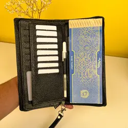 کیف دسته چک چرم طبیعی بیورا مدل acc14