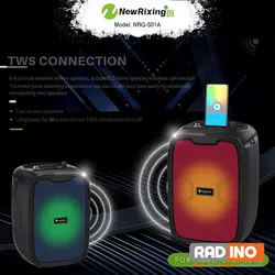اسپیکر بلوتوثی نیو ریکسینگ مدل NewRixing 501A - رادینو پلاس