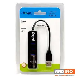 هاب 3 پورت رویال مدل Royal RH-448 - رادینو پلاس