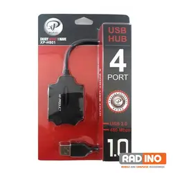 خرید هاب 4 پورت ایکس پی مدل XP H-801 - رادینو پلاس