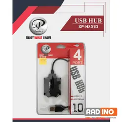 خرید هاب 4 پورت ایکس پی مدل XP H-801 - رادینو پلاس